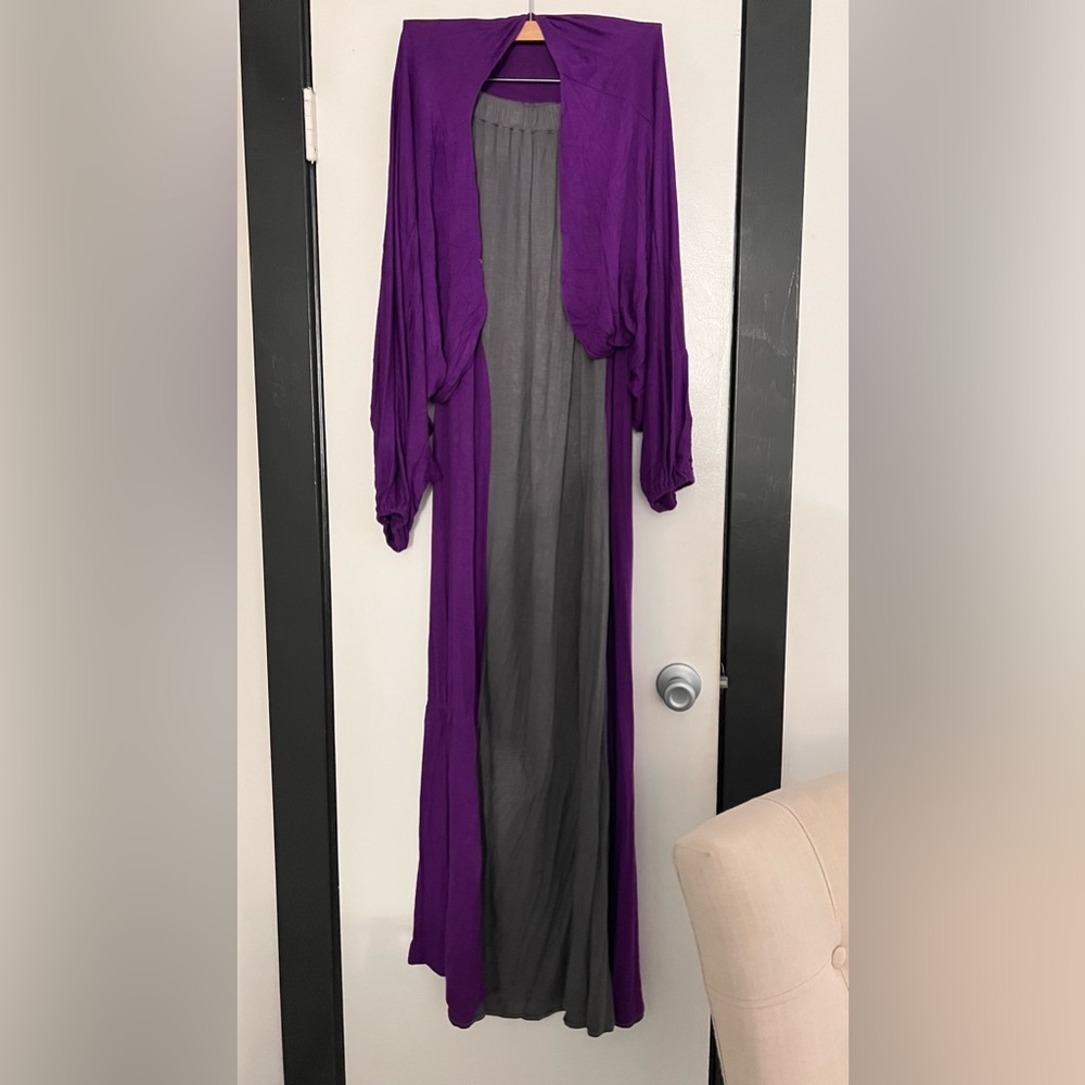 Skirt with cropped top cardigan